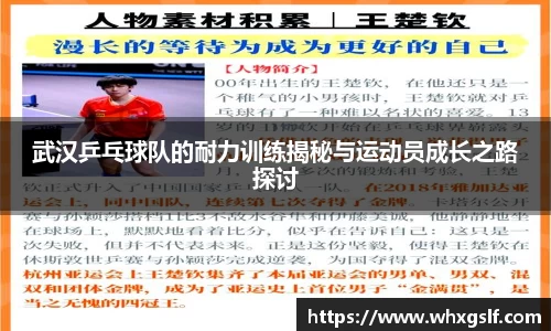 武汉乒乓球队的耐力训练揭秘与运动员成长之路探讨